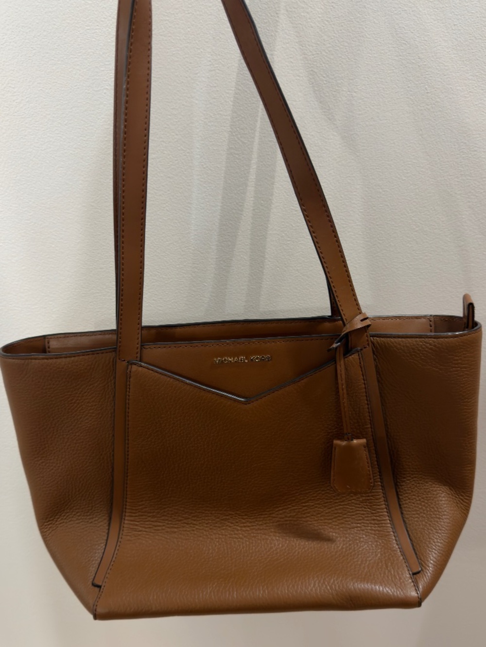 Michael Kors Whitney Top Zip Tote Pebble Leather Gold Hardware NWT